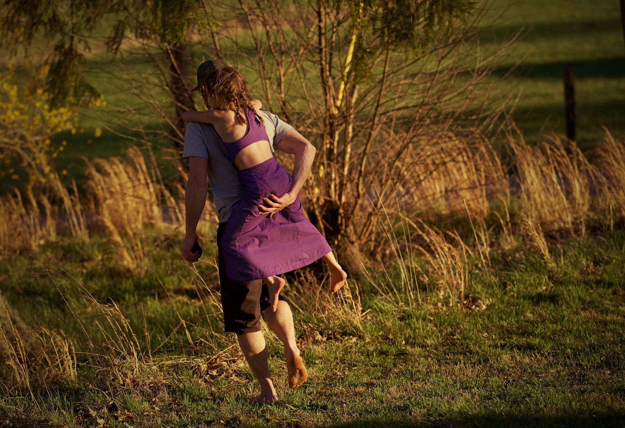 the purple dress