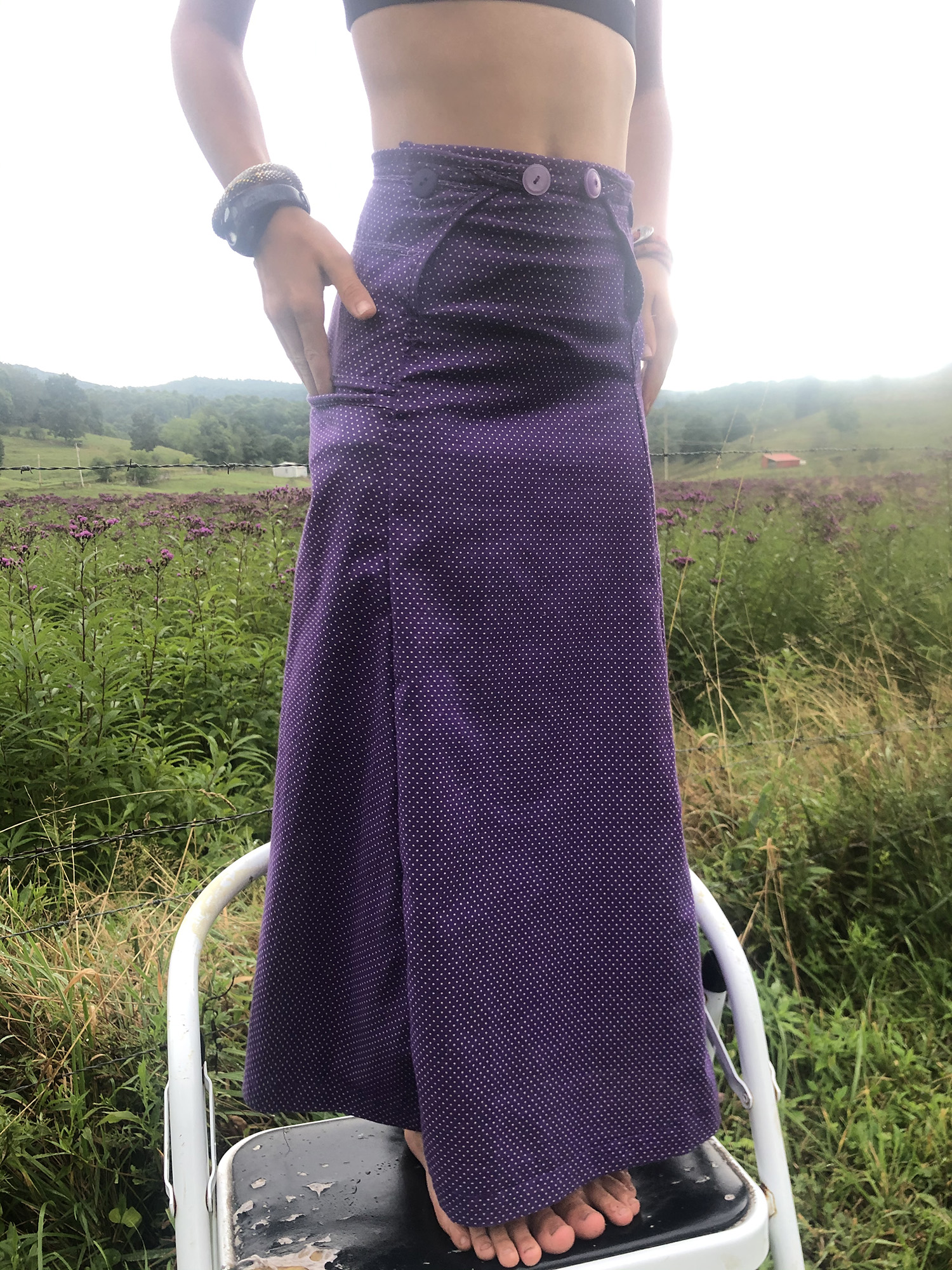 the purple dress
